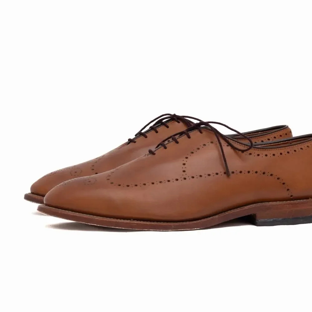 $495 Allen Edmonds Fairfax Brown Leather Oxford Dress Shoes — US 10 EEE
